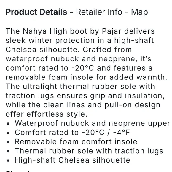 Pajar Black Lug-Sole Chelsea Ankle Boots - Picture 8 of 8